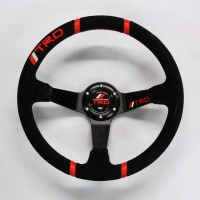 Руль TRD замшевый красная линия Руль TRD замшевый красная линия