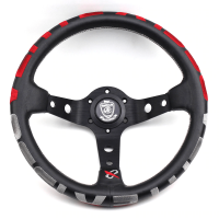 Руль Vertex style кожаный красный Руль Vertex style кожаный красный