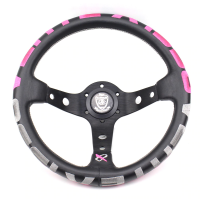 Руль Vertex style кожаный розовый Руль Vertex style кожаный розовый